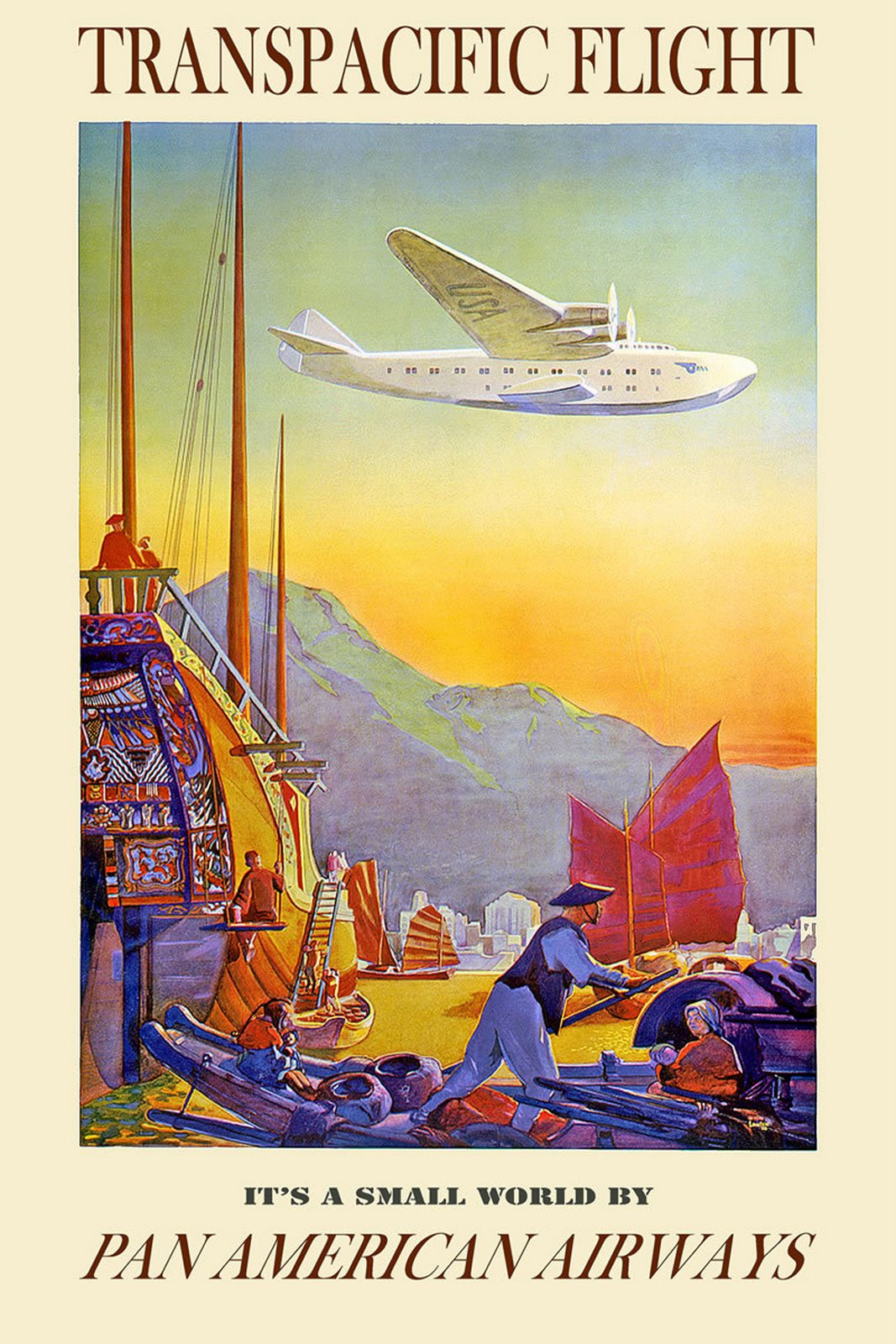 Pan Am Hawaiian Travel Poster Pan Am Hawaiian Travel Poster
